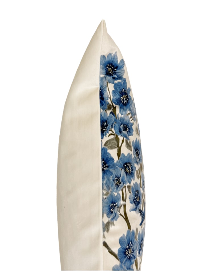 Blue Blossom & Bird Cushion