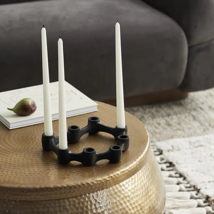 Eight Organically Shaped Candle Holder - stoneandbeige