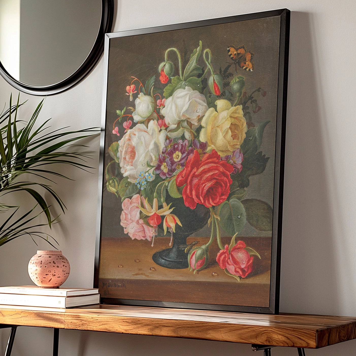 Flowers By Christian Juel MöLlback Still Life Painting