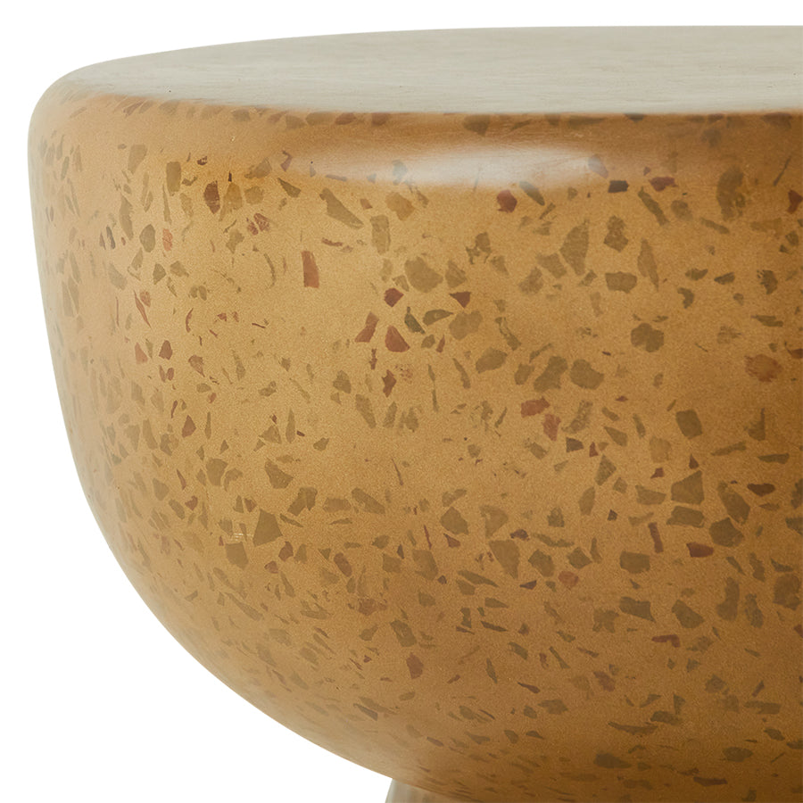 HKLIVING Beige Terrazzo Side Table