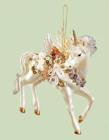 Glass Unicorn hanging Decoration - stoneandbeige