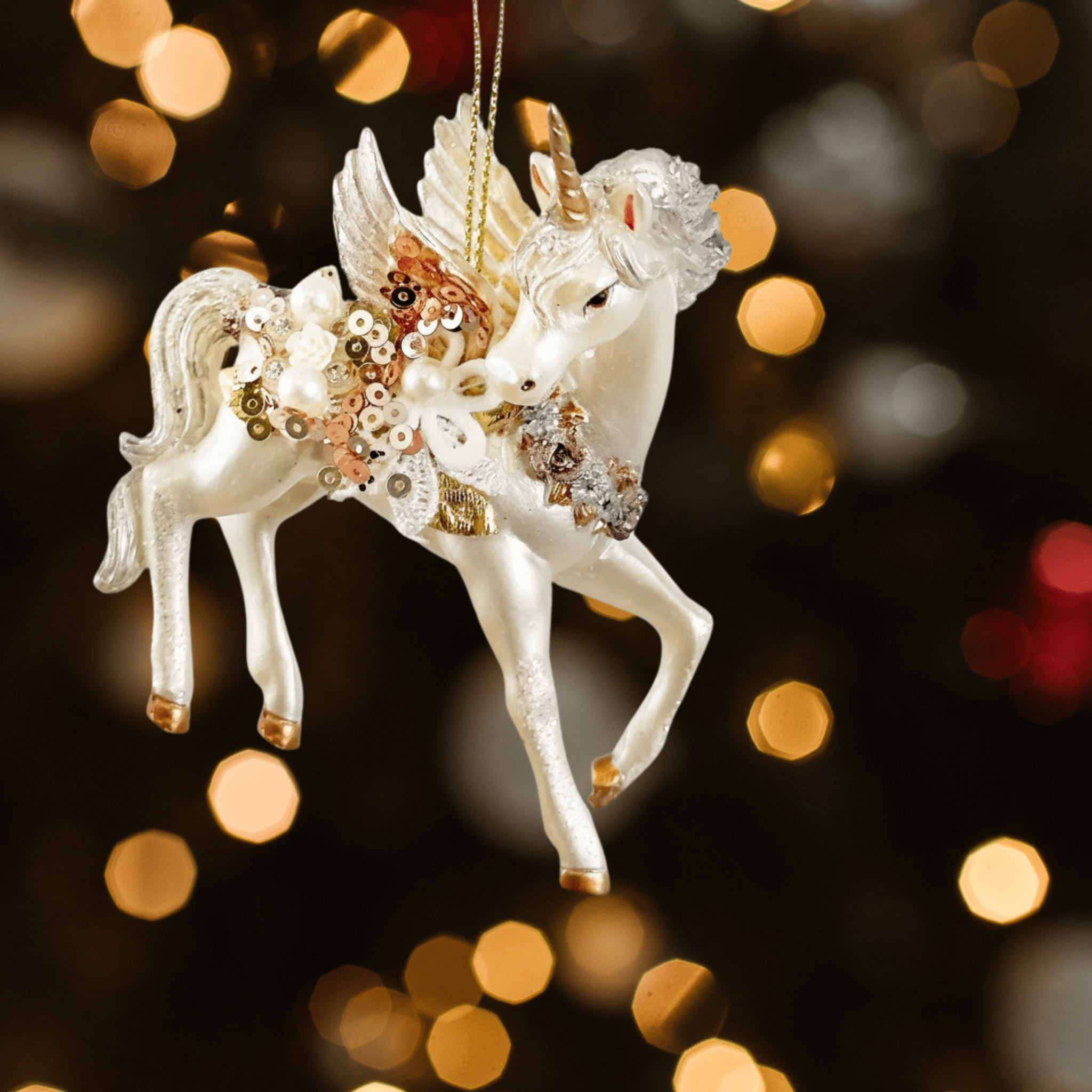 Glass Unicorn hanging Decoration - stoneandbeige