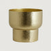 Gold Metal Round Planter - stoneandbeige