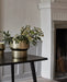 Gold Metal Round Planter - stoneandbeige