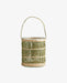 Green Glass Hanging Lantern - stoneandbeige