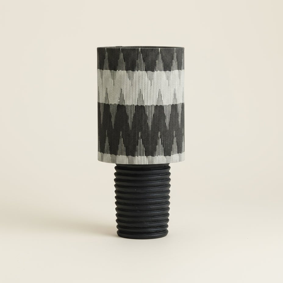 Grooved Metal Mono Lamp - stoneandbeige
