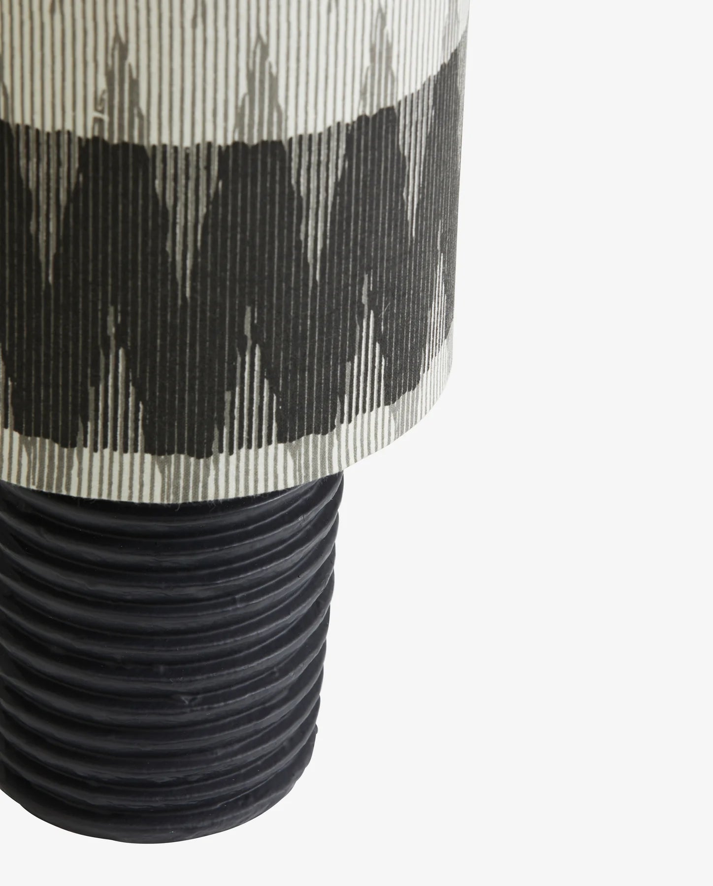 Grooved Metal Mono Lamp - stoneandbeige