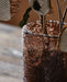 Handmade Brown Textured Glass Vase - stoneandbeige