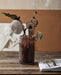 Handmade Brown Textured Glass Vase - stoneandbeige