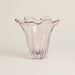 Handmade Pink Tone Shaped Glass Vase - stoneandbeige