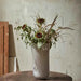 Handmade White Twist Shape Glass Vase