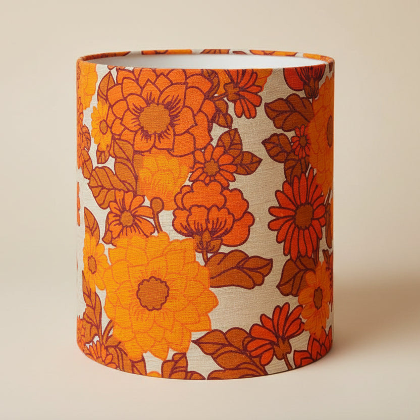 Retro Petal Lamp Shade by HKLIVING Lighting - stoneandbeige #Bright Orange# #Lamp Shade For A Lamp Base#