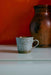 HKLIVING aqua green cappuccino mug styled on a contemporary kitchen table with modern home décor.