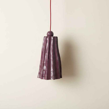 HKLIVING Burgundy pendant lamp with a contemporary sculptural design and rich burgundy finish.