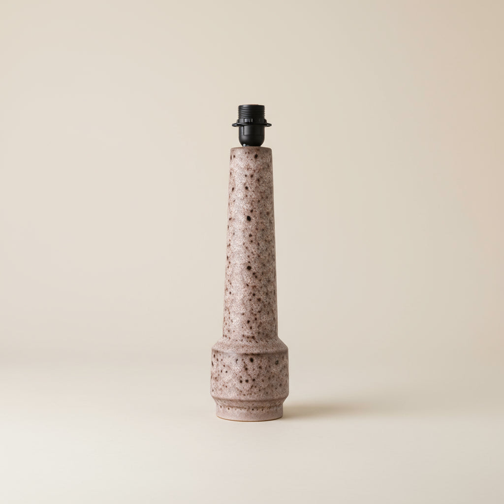 HKLIVING Charcoal/Pink Retro Stoneware Lamp Base - stoneandbeige