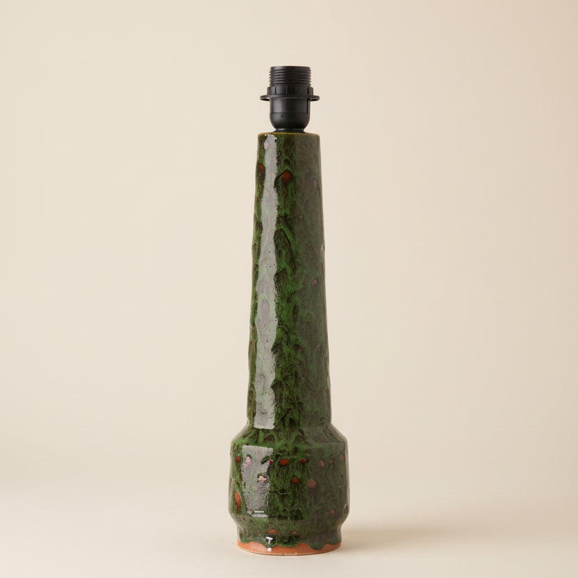HKLIVING Green Retro Stoneware Lamp Base - stoneandbeige