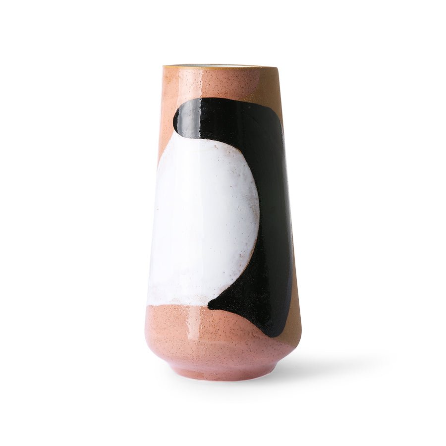 Hand Painted Ceramic Vase - HKLIVING - stoneandbeige #Tall Natural Colour Flower Vase