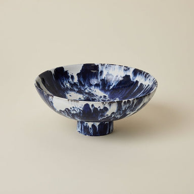 HKLIVING Indigo Tie Dye Fruit Bowl - stoneandbeige
