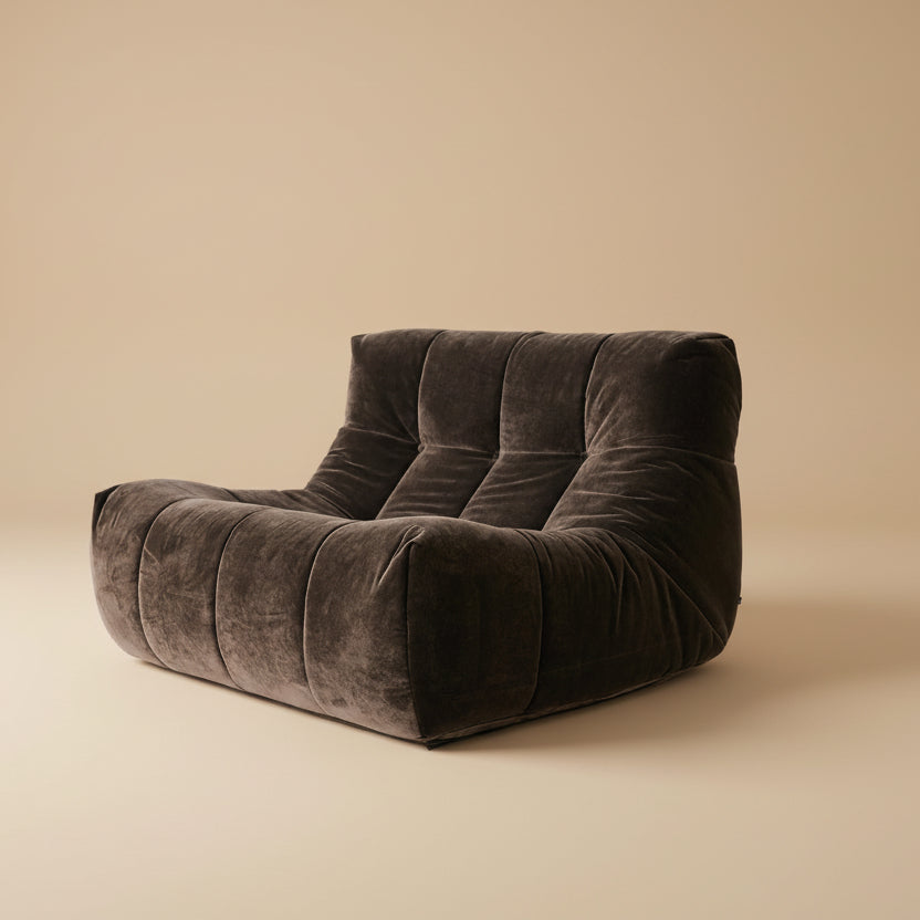 HKLIVING Lazy Lounge Chair - stoneandbeige