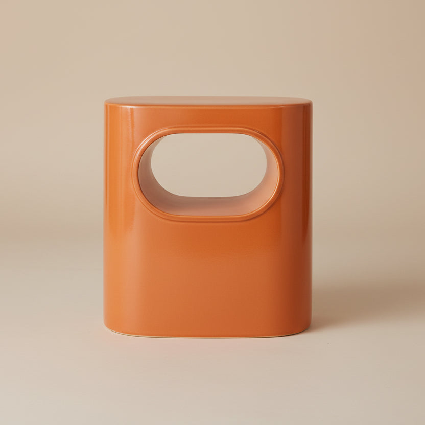 HKLIVING: Orange 70s Side Table - stoneandbeige