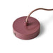 Close-up of the sculptural form and pink finish of the HKLIVING Bulb pendant ceiling light.