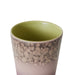 HKLIVING Purple/Lime Latte Mug - stoneandbeige