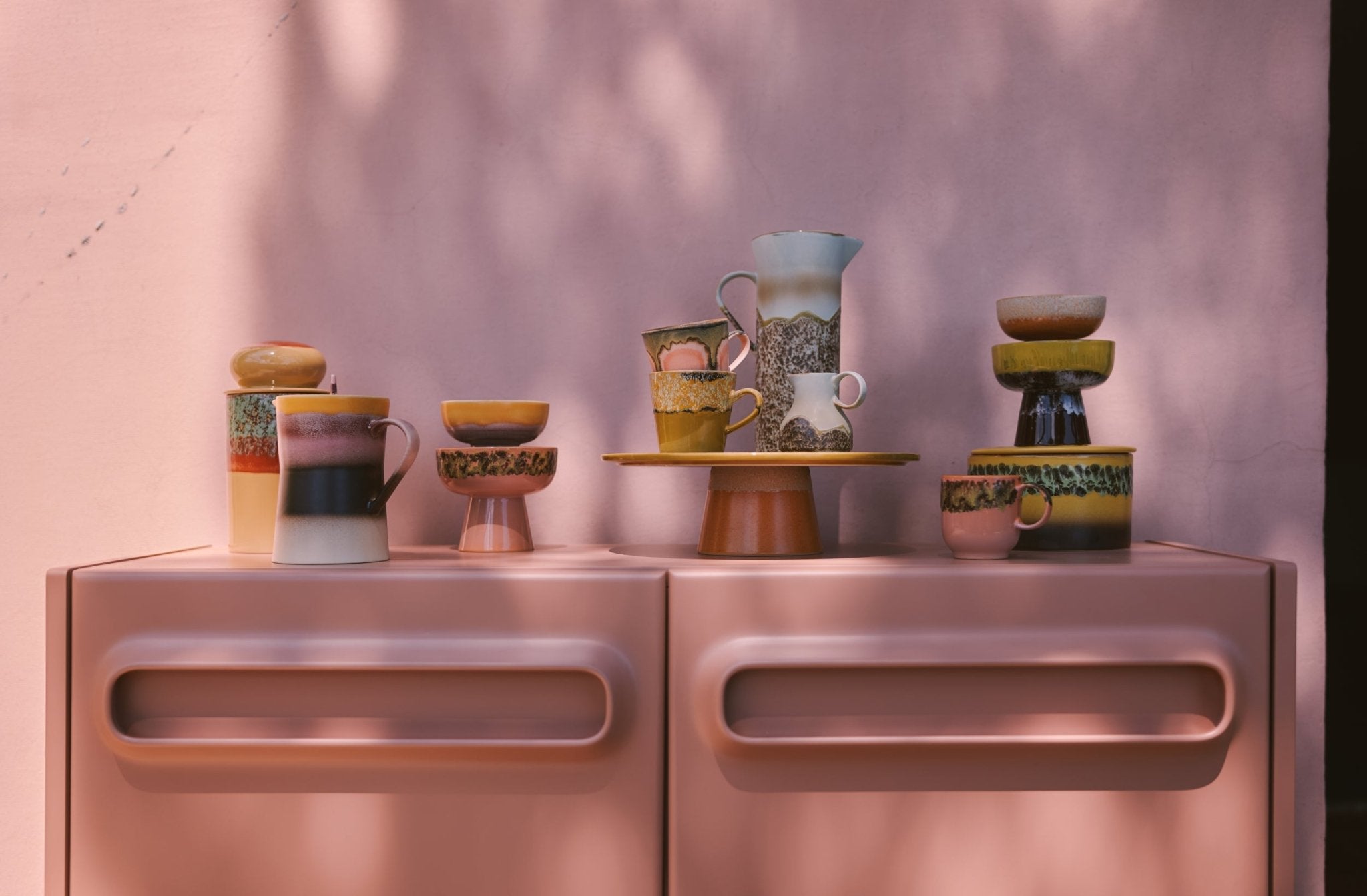 HKLIVING Yellow/Green Americano Mug - stoneandbeige