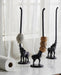 Iron Matt Black Elephant Holder - stoneandbeige