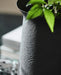 Iron Sleek Matt Black Plant Pot - stoneandbeige