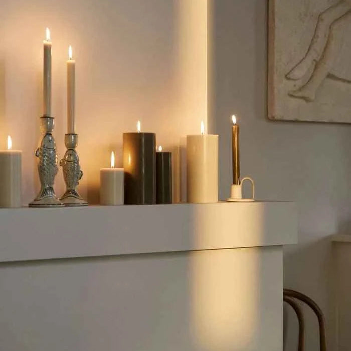 Ivory Stoneware Fish Candle Holder
