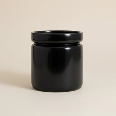 Large Black Gloss Planter - stoneandbeige