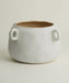 Large White Ceramic Plant Pot - stoneandbeige