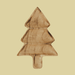Large Wooden Christmas Tree Serving Platter - stoneandbeige