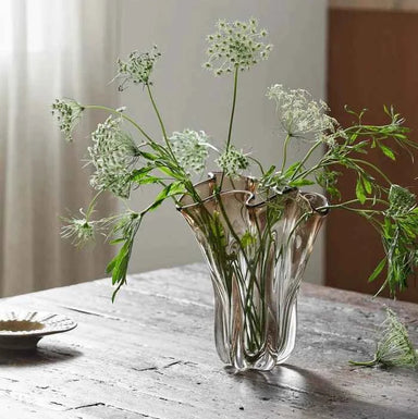 Light Brown Artistic Glass Vase