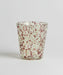 Lime/Brown Dotted Drinking Glass - stoneandbeige