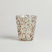 Lime/Brown Dotted Drinking Glass - stoneandbeige