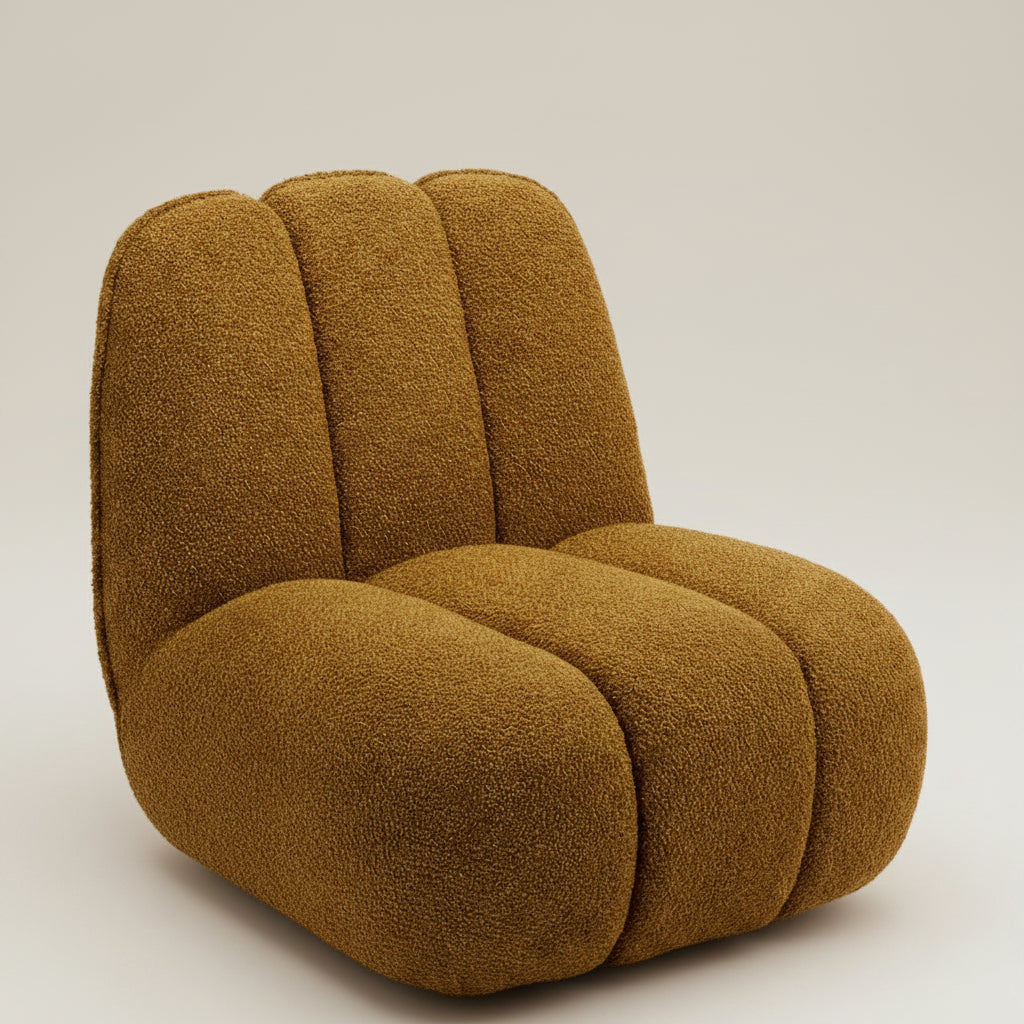 Mustard Boucle Sofa Chair