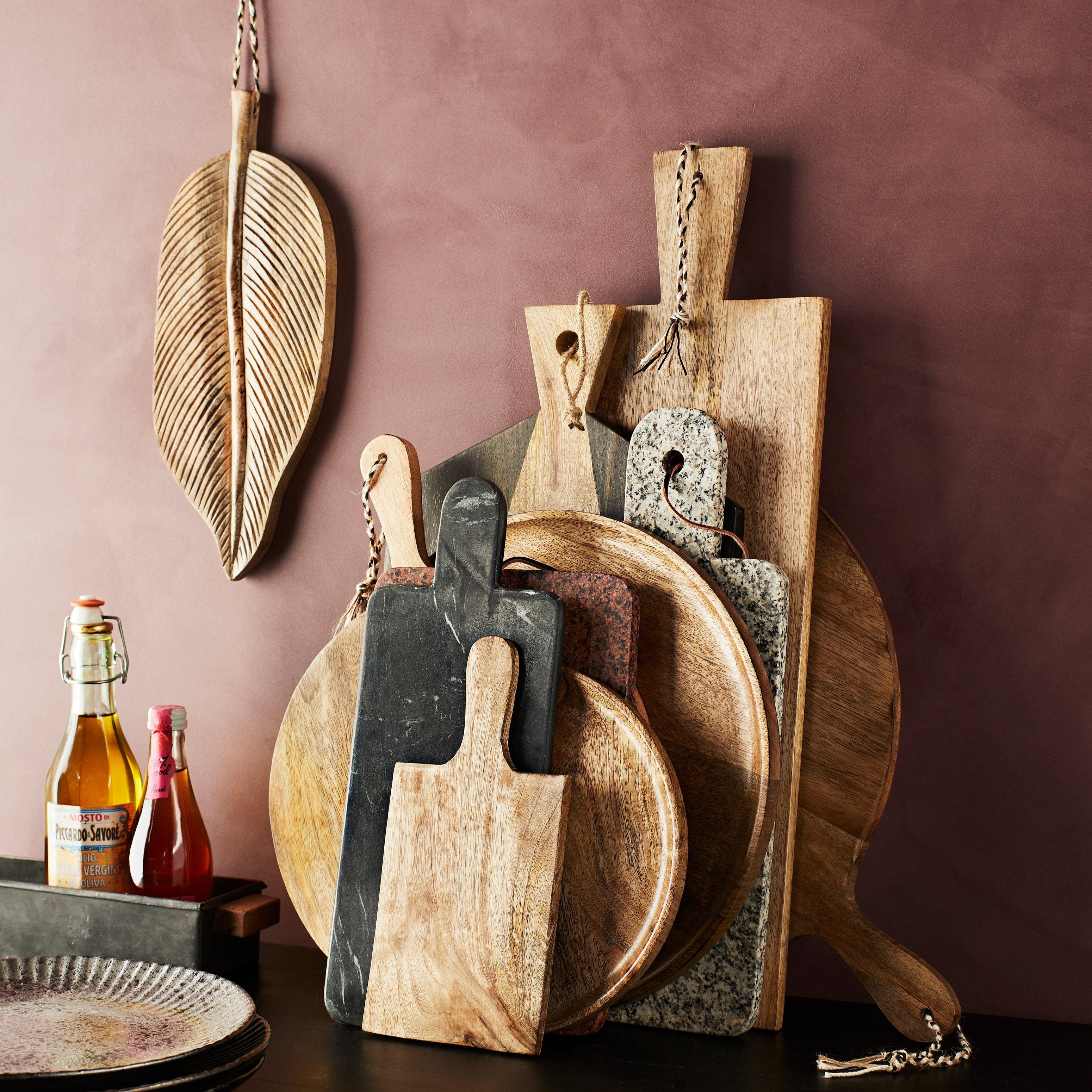 Leaf Shaped Mango Chopping Board