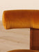 Mid Century Orange Velvet Chair - stoneandbeige