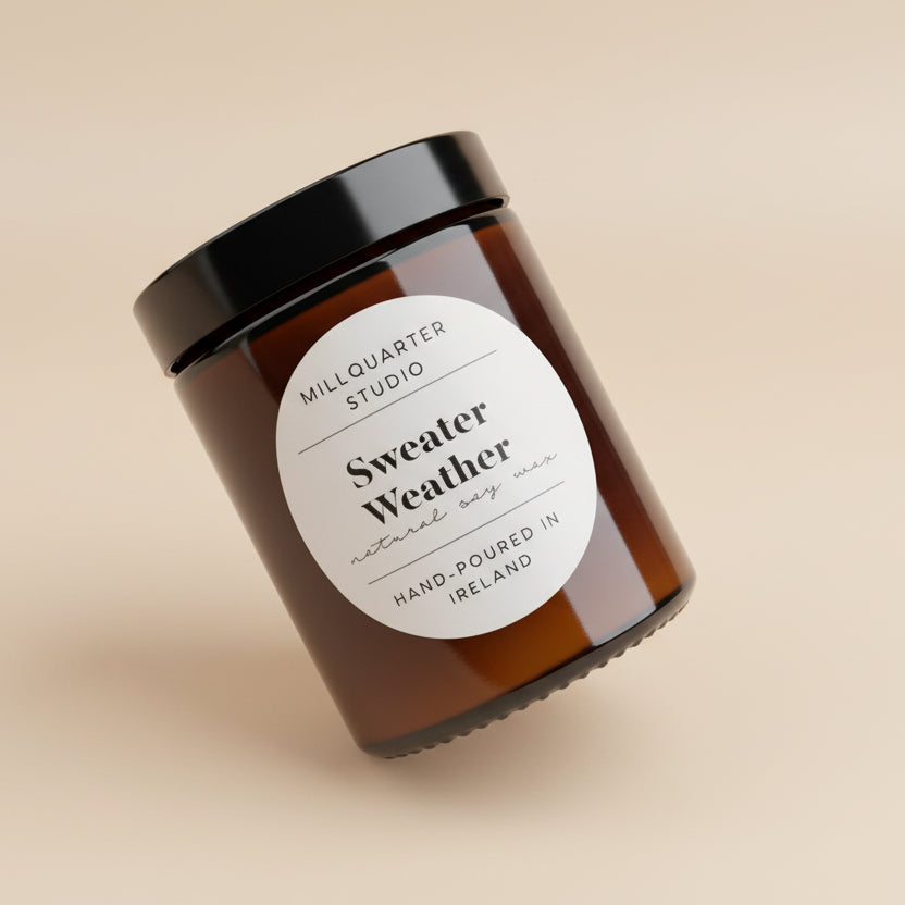 MILLQUARTER STUDIO Sweater Weather Candle - stoneandbeige