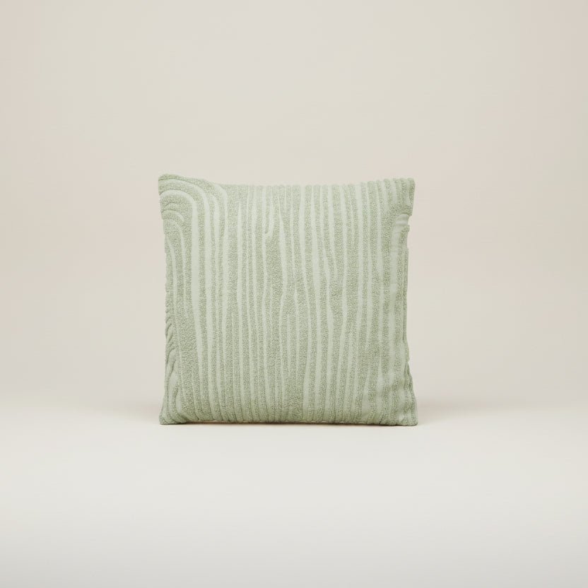 Minit Cotton Stripe Cushion - stoneandbeige