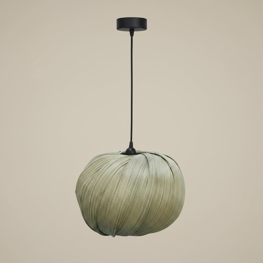 Handcraft Green Bamboo Ceiling Light