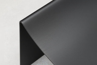 Modern Shaped Metal Black Coated Stool - stoneandbeige