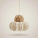 Nordic style cotton rope ceiling lamp with a handcrafted woven design and natural contemporary finish.