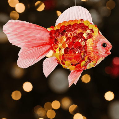 Orange Fish Hanging Ornament - stoneandbeige
