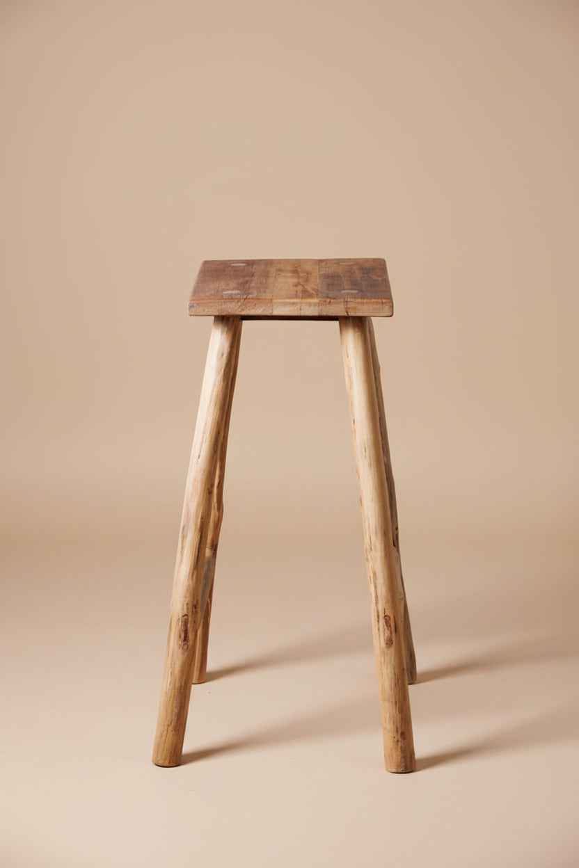 Set Of 2 Reclaimed Bar Stools