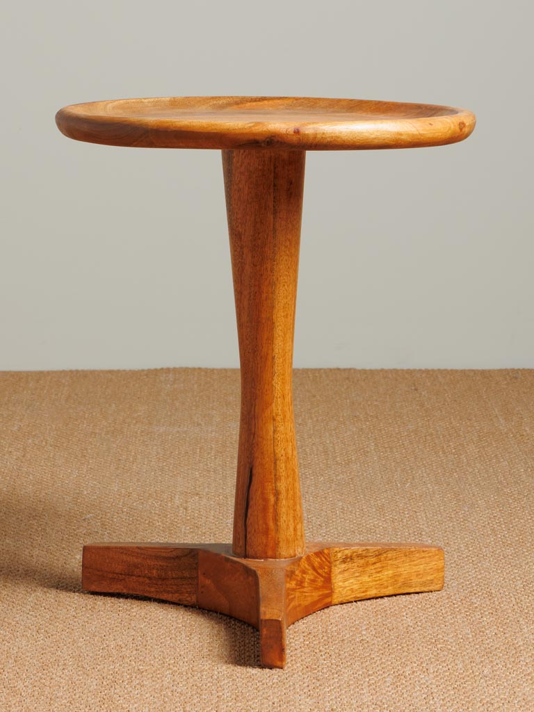 Round Mid Century Side Table