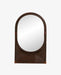 Oval Brown Wooden Frame Wall Mirror - stoneandbeige