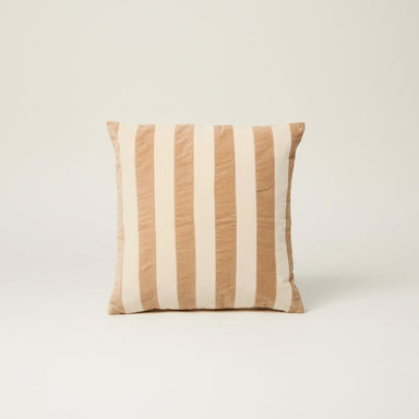 Pin Stripe Ivory & Beige Cushion - stoneandbeige