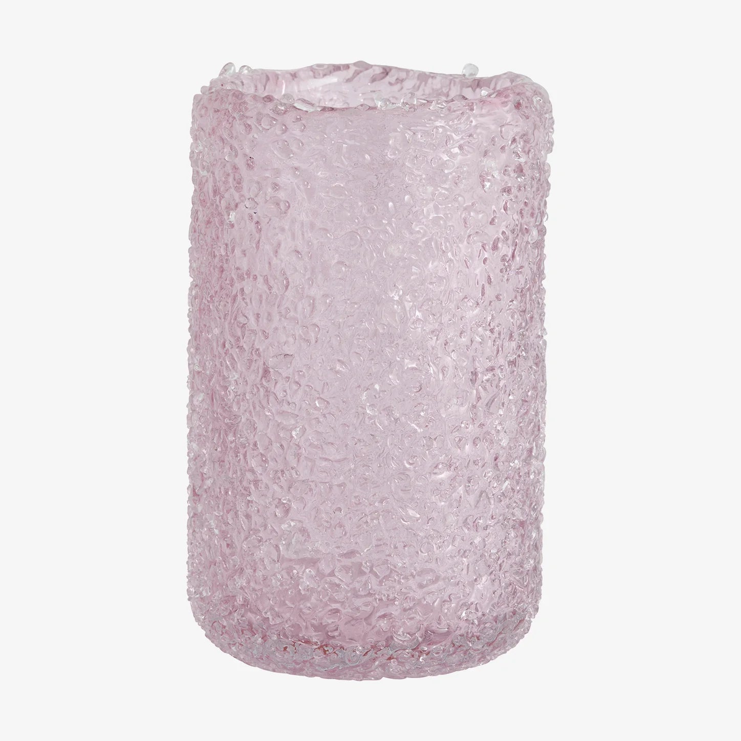 Pink Ice Glass Vase - stoneandbeige